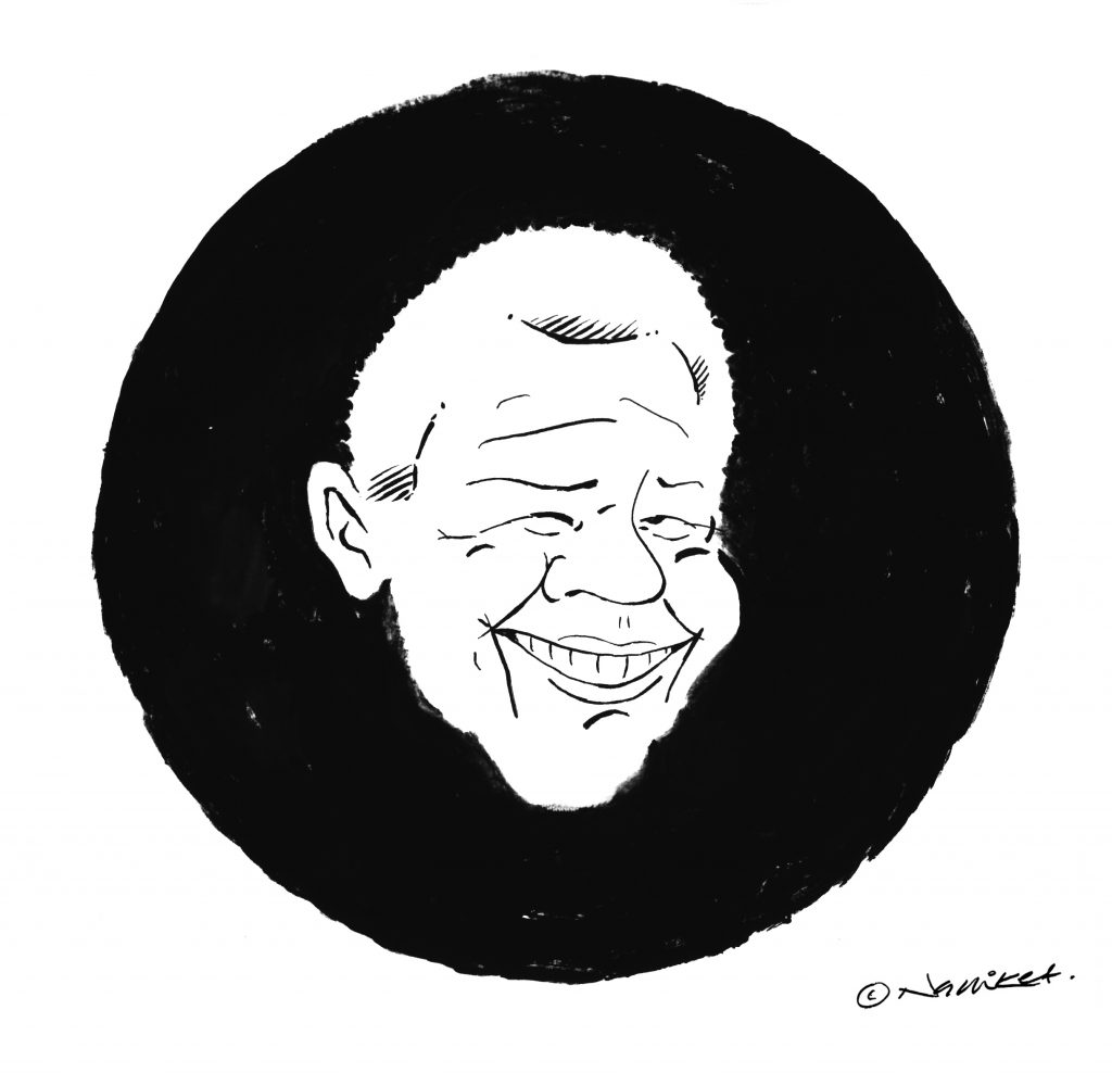 Nelson Mandela cartoon